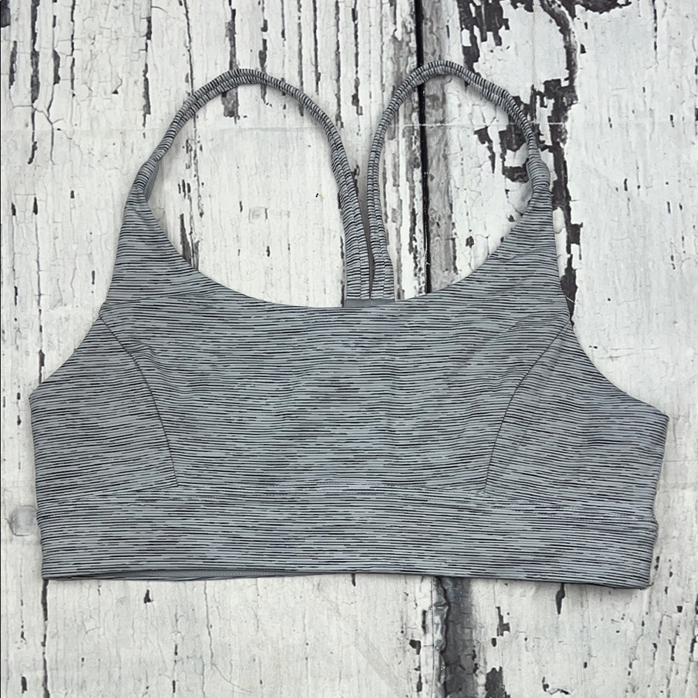 Lululemon Train Times Bra-Wee Are From Space Ice Grey Alpine Whit /Ice Grey - 10